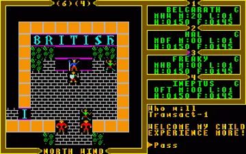 Ultima III - Exodus screen shot game playing